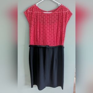 Alyx Orange Pencil Skirt Dress